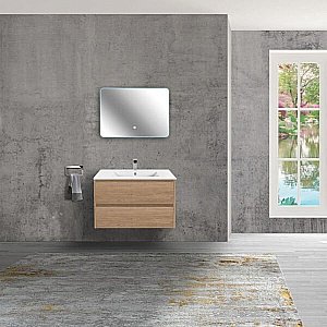 Тумба с раковиной Vincea Gio 80 N.Oak для ванной в интернет-магазине Sanbest