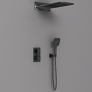 Душевая система Vincea VSFW-103TMB черная матовая купить в интернет-магазине сантехники Sanbest