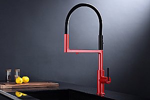 Смеситель для кухни Paulmark Tornado To213402-FI пламя купить в интернет-магазине сантехники Sanbest