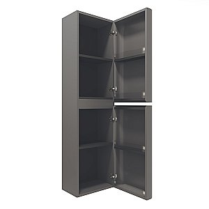 Шкаф подвесной Vincea Caprise VSC-4CA150MG 40 серый матовый для ванной в интернет-магазине сантехники Sanbest