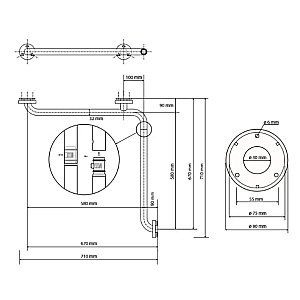 Поручень Bemeta Help 301153033 белый купить в интернет-магазине сантехники Sanbest