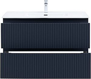 Тумба с раковиной Aquanet Джейн (Flat) 335431/254365 100 маренго для ванной в интернет-магазине Sanbest