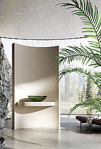 Раковина Abber Kristall 50 AT2802Emerald зеленая прозрачная купить в интернет-магазине Sanbest