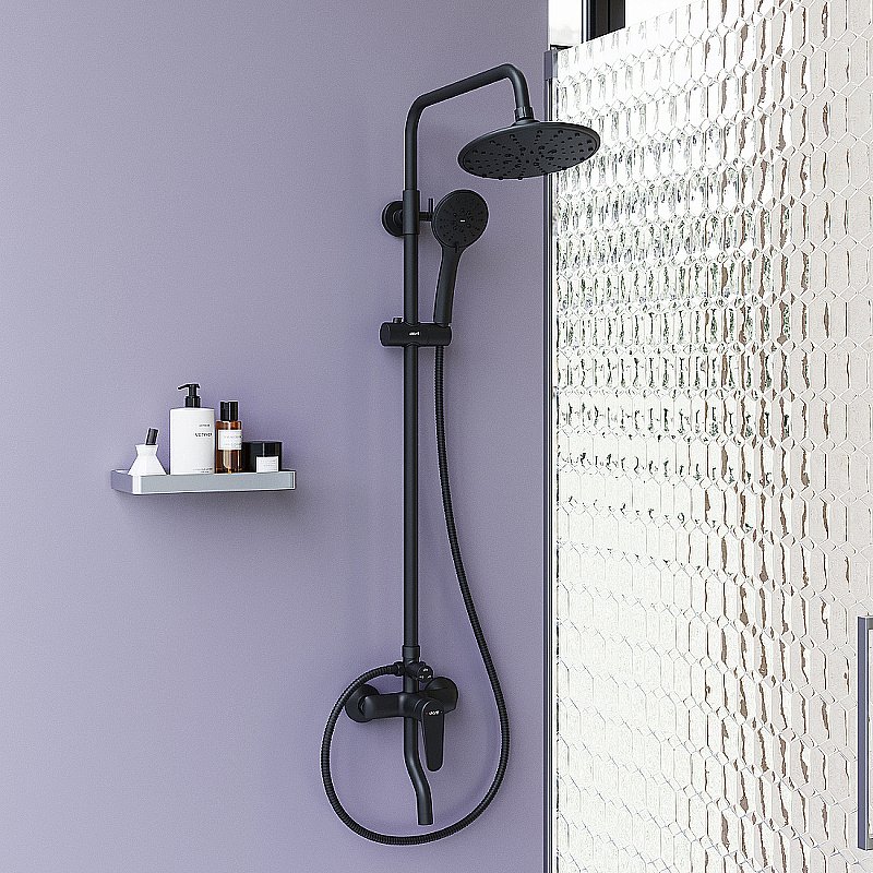 Душевая система Dorff Prime D0740922 черная матовая купить в интернет-магазине сантехники Sanbest