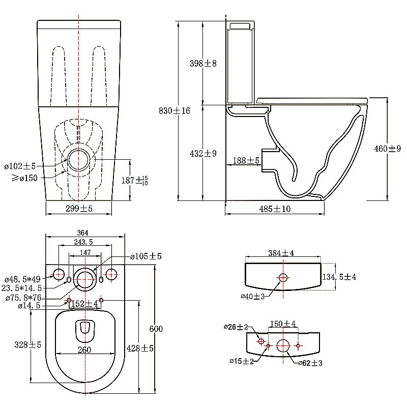 Инсталляция для унитаза Azario AZ-8010-1000 купить в интернет-магазине сантехники Sanbest