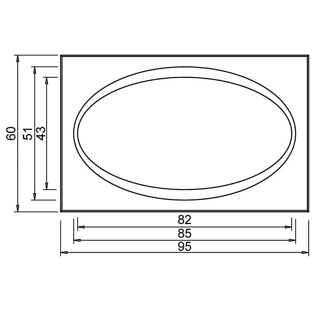 Зеркало Aquanet T-H-R40 95 в ванную от интернет-магазине сантехники Sanbest