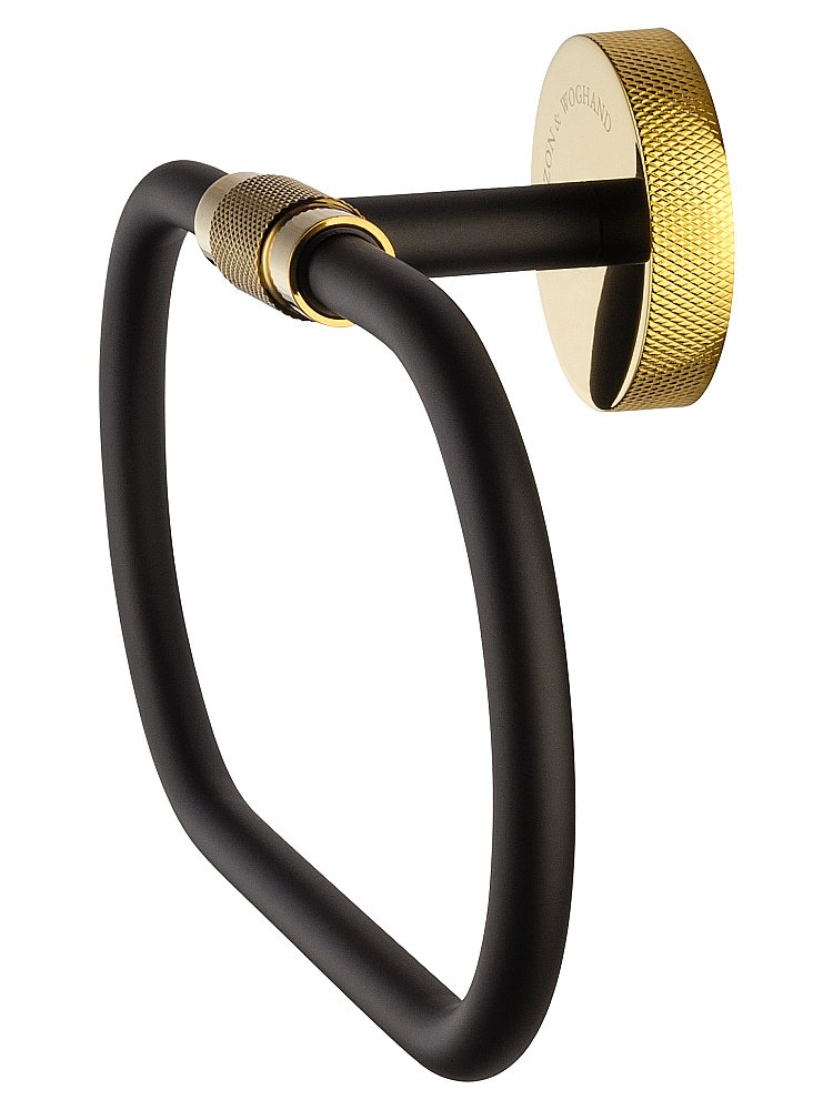 Кольцо для полотенец WONZON & WOGHAND MAJESTIC WW-9213 черный/золото купить в интернет-магазине сантехники Sanbest