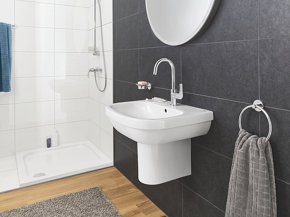 Раковина на полупьедестале Grohe Euro Ceramic 65 белая купить в интернет-магазине Sanbest