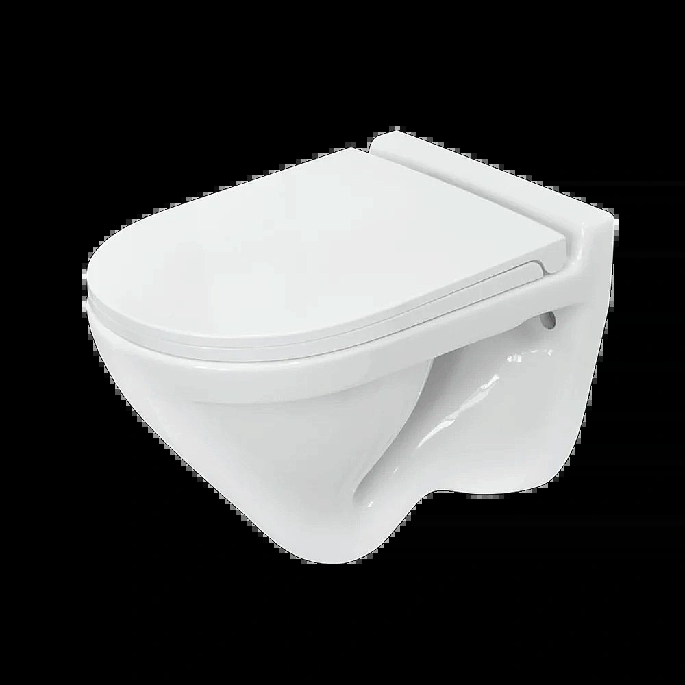 Унитаз Sanita luxe Attica ATCSLWH0104 с крышкой микролифт, белый купить в интернет-магазине Sanbest