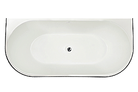 Акриловая ванна Royal Bath NERO RB611902BL-CH 150х75 белый/черный купить в интернет-магазине Sanbest