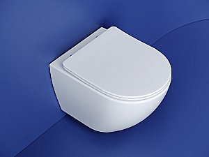 Унитаз подвесной Ceramica Nova Metropol CN4002T белый, с крышкой микролифт, безободковый, слив-торнадо купить в интернет-магазине Sanbest