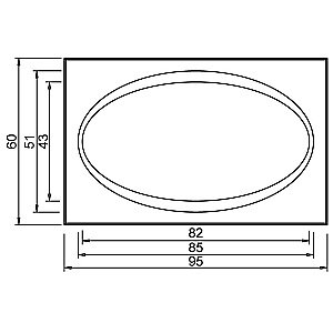 Зеркало Aquanet T-H-R40 95 в ванную от интернет-магазине сантехники Sanbest