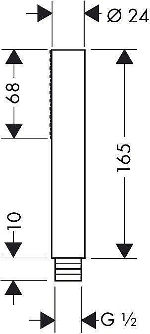 Душевая лейка Axor Starck 10531000 купить в интернет-магазине сантехники Sanbest