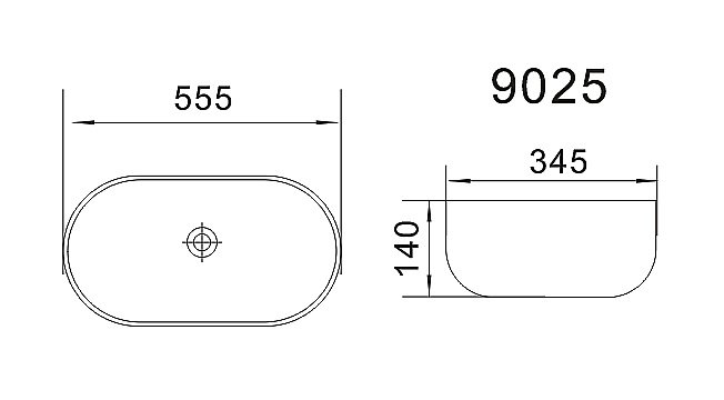 Раковина Oliveeka Bowl 55 9025 белая купить в интернет-магазине Sanbest