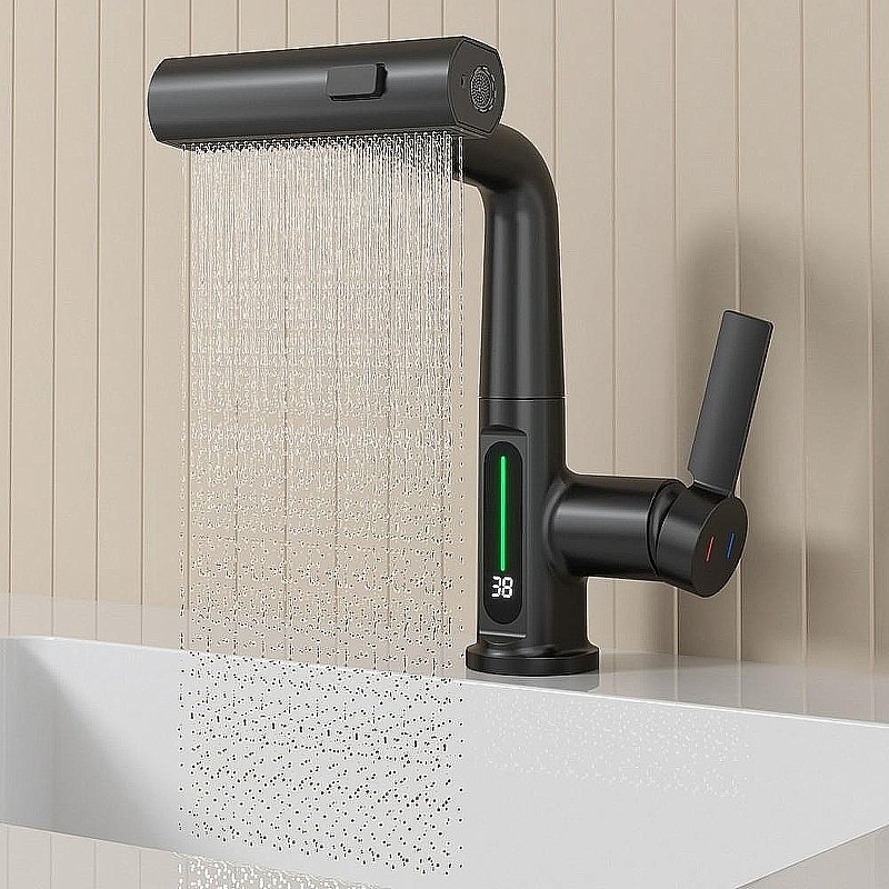 Смеситель для раковины Black&white Sky Day SD3027B черный матовый купить в интернет-магазине сантехники Sanbest