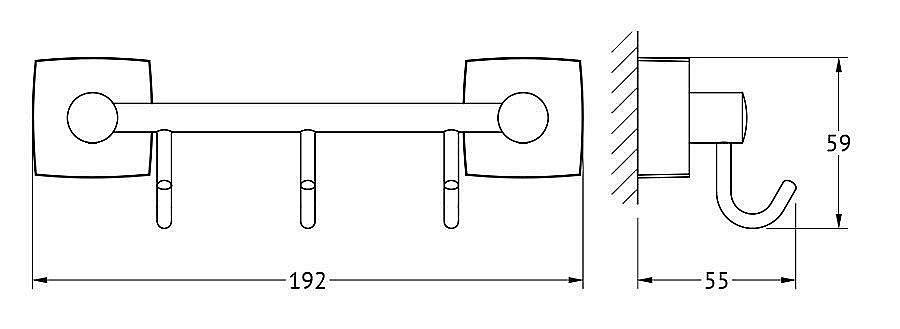 Крючок FBS Esperado 20 ESP 024 купить в интернет-магазине сантехники Sanbest