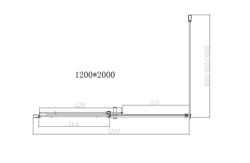 Душевой уголок Vincea DICE VSR-4D8012CL 120x80 хром/прозрачный купить в интернет-магазине Sanbest