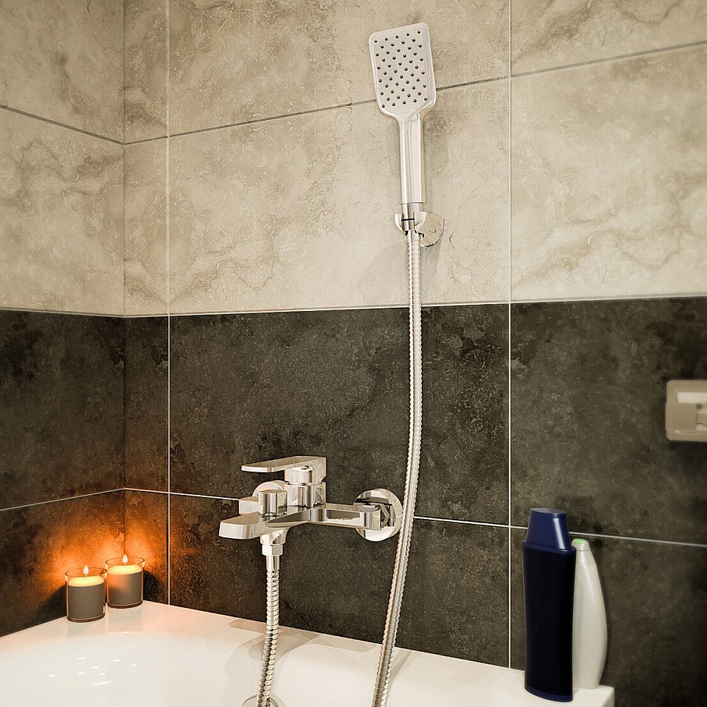 Смеситель для ванны Elghansa Heffen 2352520 хром купить в интернет-магазине сантехники Sanbest