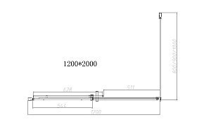 Душевой уголок Vincea DICE VSR-4D8012CL 120x80 хром/прозрачный купить в интернет-магазине Sanbest