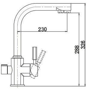 Смеситель для кухни Kaiser Decor 40144-16 купить в интернет-магазине сантехники Sanbest