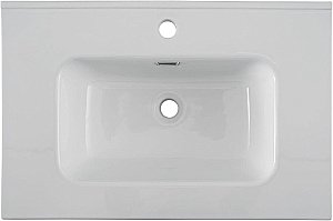 Тумба с раковиной Aquanet Вега 70 344122+284027 белая глянцевая для ванной в интернет-магазине Sanbest