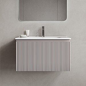 Тумба с раковиной Sancos Snob R 1.0 SNR1.070SM/CN7007 Doha Soft для ванной в интернет-магазине Sanbest
