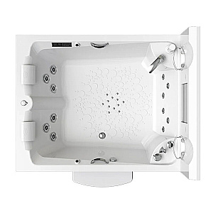 Минибассейн Радомир  Римини Silver 1-30-0-0-0-047С 190х150 Серый мрамор купить в интернет-магазине Sanbest