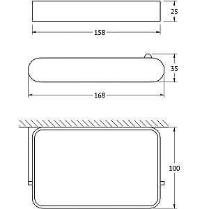 Держатель для туалетной бумаги Artwelle Schwarz 7726 черный матовый купить в интернет-магазине сантехники Sanbest