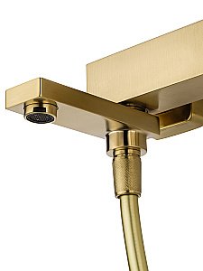 Смеситель для ванны с душем WONZON & WOGHAND CUBE, Брашированное золото (WW-88639016- BG) купить в интернет-магазине сантехники Sanbest