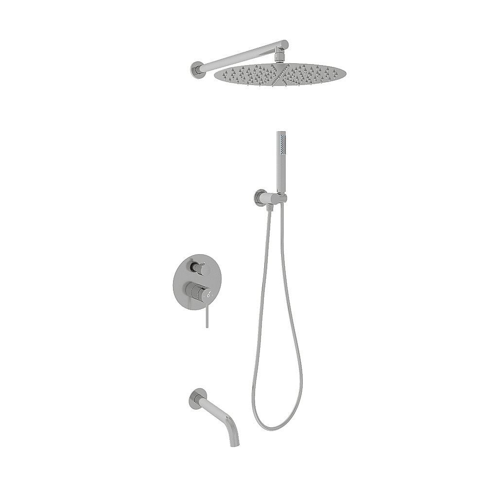 Душевая система Oliveeka Y OL-88939017-BN никель брашированный купить в интернет-магазине сантехники Sanbest