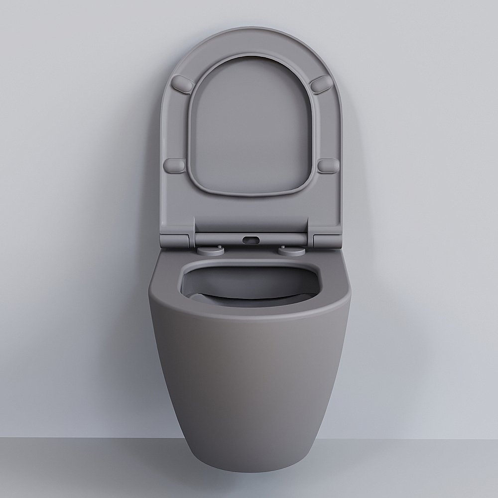 Унитаз подвесной Ambassador Queen 113T20301R безободковый, серый матовый купить в интернет-магазине Sanbest