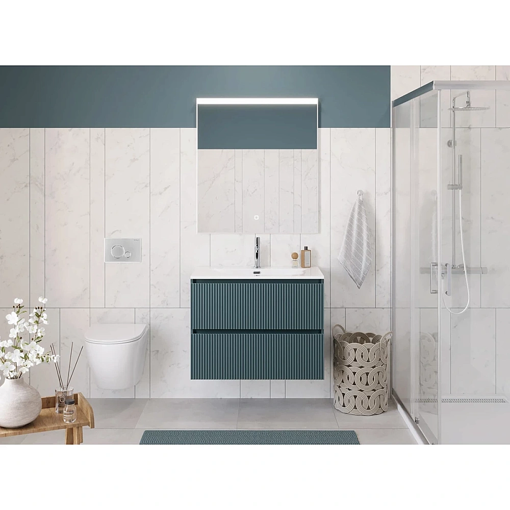 Тумба с раковиной BelBagno UNO 90 голубая матовая для ванной в интернет-магазине Sanbest