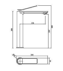 Смеситель для раковины Vincea Verse VBF-2VE2MW белый матовый купить в интернет-магазине сантехники Sanbest