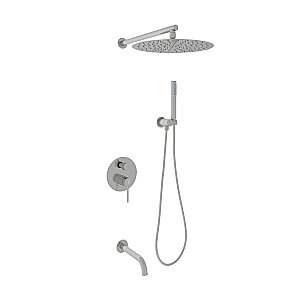 Душевая система Oliveeka Y OL-88939017-BN никель брашированный купить в интернет-магазине сантехники Sanbest