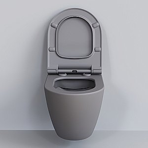 Унитаз подвесной Ambassador Queen 113T20301R безободковый, серый матовый купить в интернет-магазине Sanbest