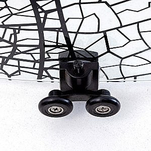 Душевой уголок DTO HB 80 98885 с рисунком/профиль черный купить в интернет-магазине Sanbest