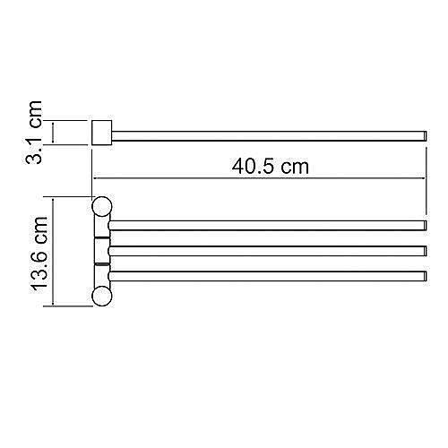 Полотенцедержатель поворотный WasserKRAFT K-1033 купить в интернет-магазине сантехники Sanbest