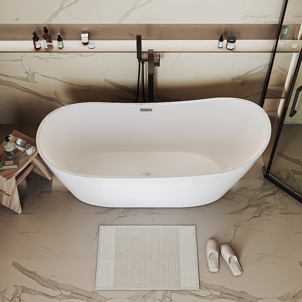 Ванна акриловая Grossman Galaxy GR-2102 170x75 белая купить в интернет-магазине Sanbest