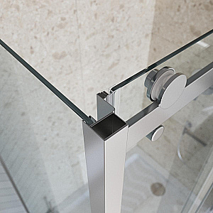 Душевой уголок BelBagno Marino 2-AH-1 140x90 стекло прозрачное/профиль хром купить в интернет-магазине Sanbest