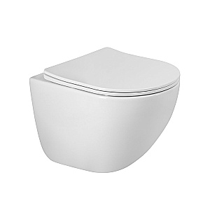 Унитаз подвесной BelBagno Amanda-Tor BB051CH-TOR-FC/SC белый, безободковый, слив-торнадо купить в интернет-магазине Sanbest