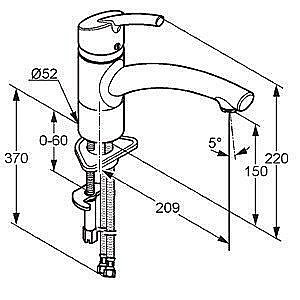 Смеситель для кухни Kludi Star 339749675 купить в интернет-магазине сантехники Sanbest