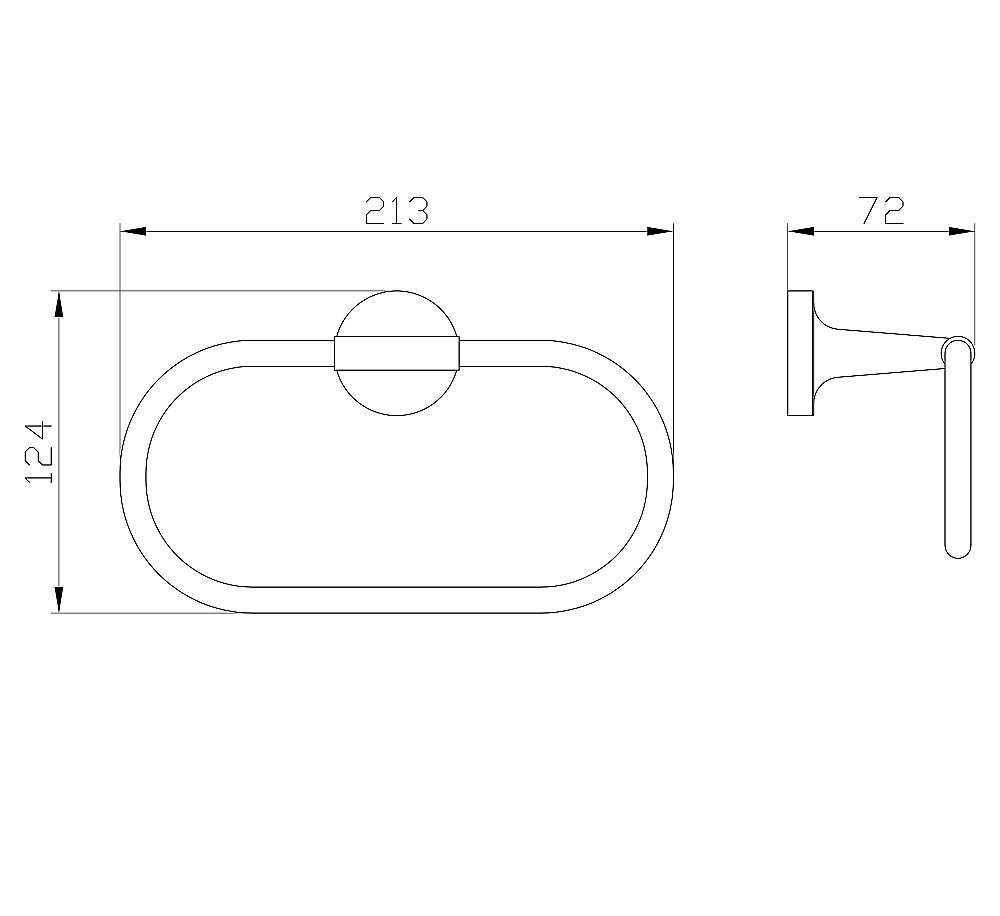 Кольцо для полотенец WONZON & WOGHAND SIMPLE, Хром (WW-6513) купить в интернет-магазине сантехники Sanbest
