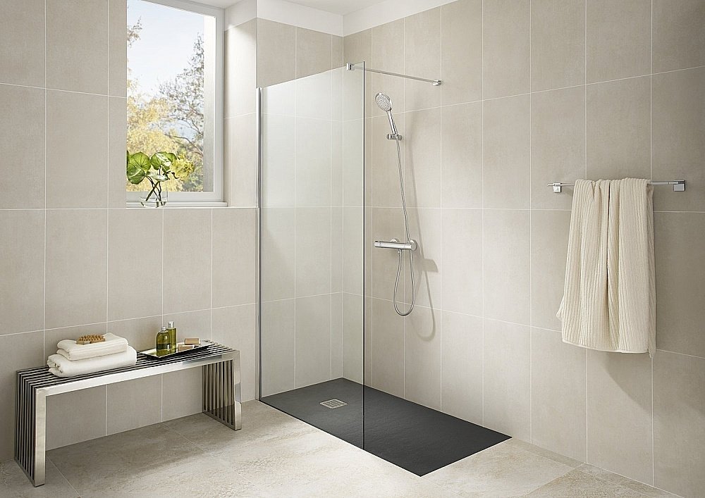 Душевой поддон Stonex® Roca Terran 120X80 Negro купить в интернет-магазине Sanbest