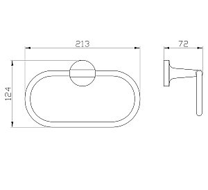 Кольцо для полотенец WONZON & WOGHAND SIMPLE, Хром (WW-6513) купить в интернет-магазине сантехники Sanbest