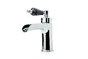 Смеситель для раковины Boheme Vogue 221-BSW хром/ручка черная Swarovski купить в интернет-магазине сантехники Sanbest