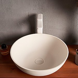 Раковина накладная Montebianco NEMI 20141 белая матовая купить в интернет-магазине Sanbest