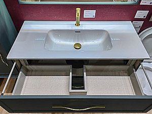 Тумба с раковиной Cezares TIFFANY 100 Verde opaco для ванной в интернет-магазине Sanbest