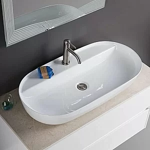 Раковина накладная Belbagno 82 BB1347 белая купить в интернет-магазине Sanbest