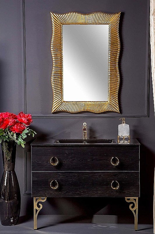 Зеркало Boheme NeoArt Soho 563 золото в ванную от интернет-магазине сантехники Sanbest