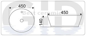 Раковина GID D1306h004 купить в интернет-магазине Sanbest